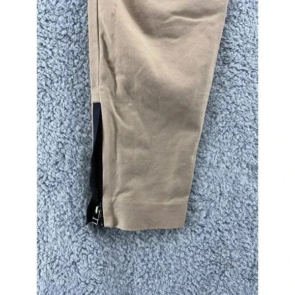 Anthropologie Cartonnier Size 6 Charlie Trouser Tapered Khaki‎ Zip at Ankles - Picture 10 of 10